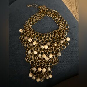 Elegant Gold Statement Necklace